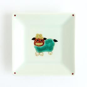 5枚組　色絵　竹雀　獅子文小皿 小皿 印判 3枚 トリオ 色絵付 金彩 獅子 小皿 印判 3枚 トリオ