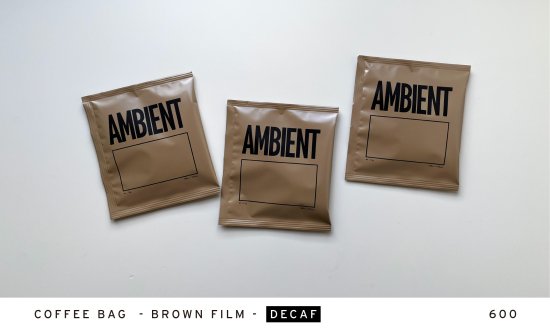 COFFEE BAG  - BROWN FILM -  DECAF
