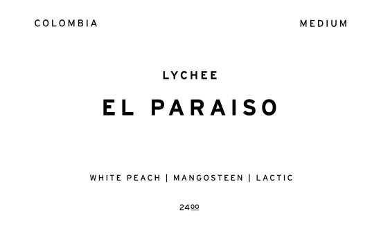 EL PARAISO -LYCHEE-  |  COLOMBIA  /200g