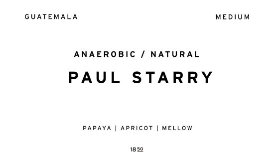 PAUL STARRY  |  GUATEMALA  /200g