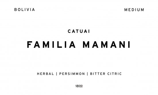 FAMILIA MAMANI |  BOLIVIA  /200g