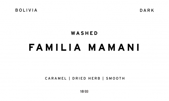 FAMILIA MAMANI -DARK- |  BOLIVIA  /200g