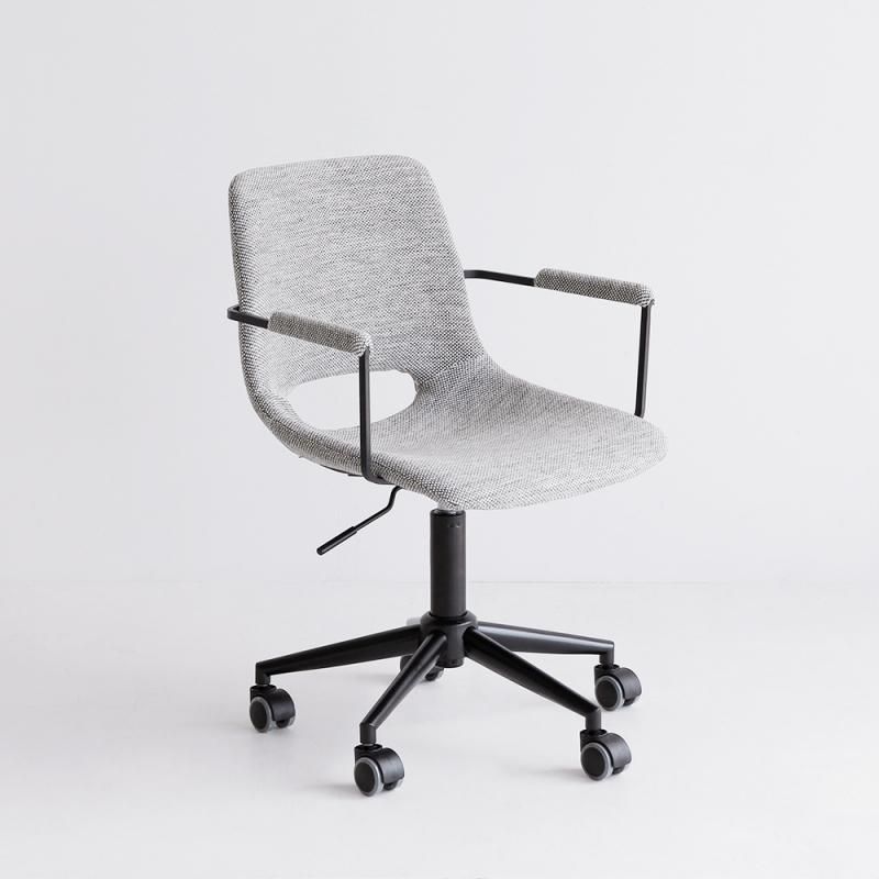 オフィス用アームチェア [Office Arm Chair -thin-] [CH-3398GY]