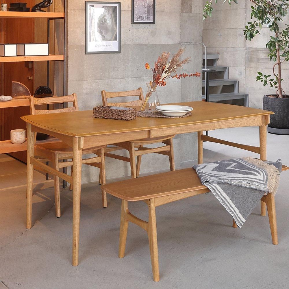 1960年代の北欧デザインをリスペクト Herit. Dining Table 1500 [HET-3808]