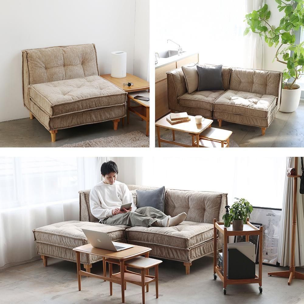 世界的に 1960年代の北欧デザインをリスペクト L[HES-3769] Sofa Block Herit. 1人掛けソファ