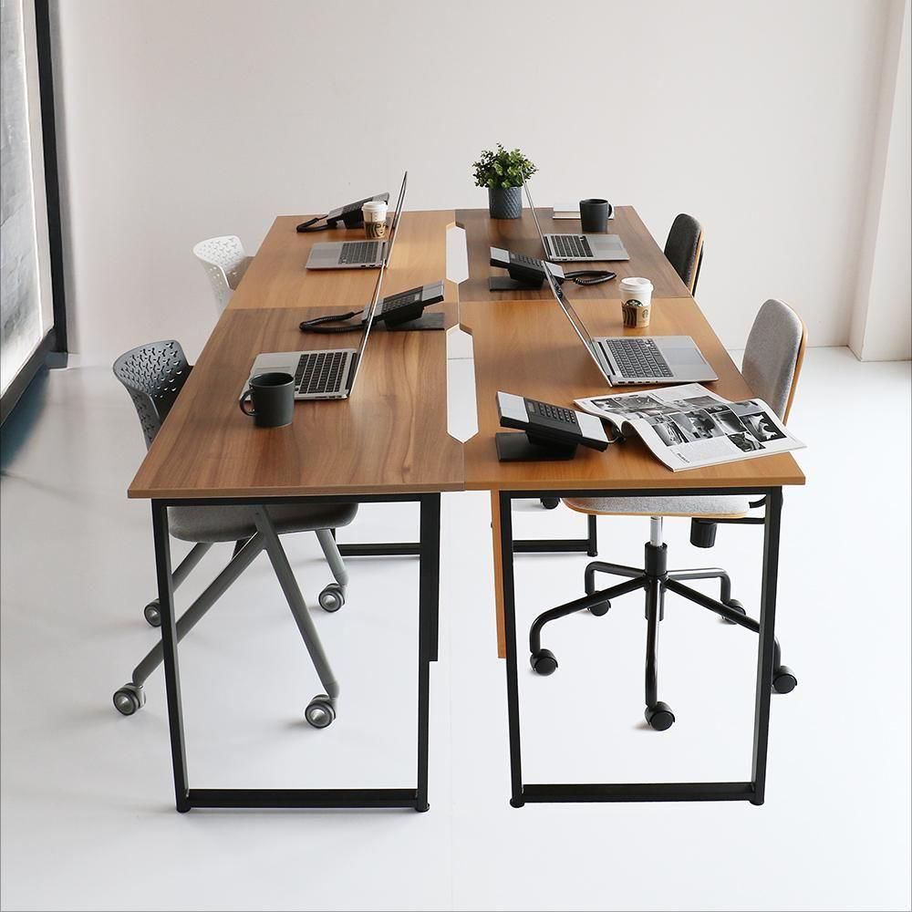 左右連結用の設計で、片側に支柱があるモデル Free Office Desk