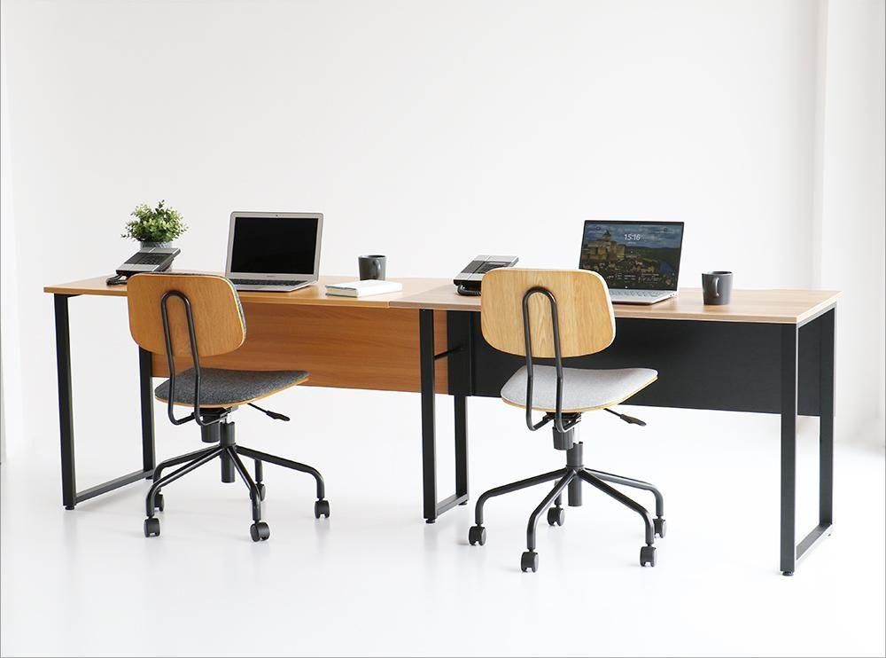 左右連結用の設計で、片側に支柱があるモデル Free Office Desk