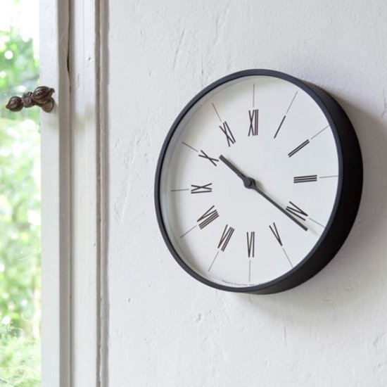 掛け時計 電波時計 北欧 シンプル プライウッド レムノス 時計台の時計