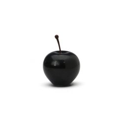 ペーパーウェイト Marble Apple Black Small オブジェ 置物 美術工芸品 人気プレゼント