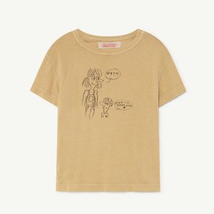 <img class='new_mark_img1' src='https://img.shop-pro.jp/img/new/icons14.gif' style='border:none;display:inline;margin:0px;padding:0px;width:auto;' /> ROOSTER KIDS+ T-SHIRT /  BROWN GOOD ANIMAL /  The animals observatory 22SS