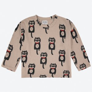 <img class='new_mark_img1' src='https://img.shop-pro.jp/img/new/icons14.gif' style='border:none;display:inline;margin:0px;padding:0px;width:auto;' />Cat O'Clock all over long sleeve T-shirt /  BOBO CHOSES 22AW