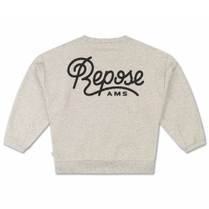 <img class='new_mark_img1' src='https://img.shop-pro.jp/img/new/icons14.gif' style='border:none;display:inline;margin:0px;padding:0px;width:auto;' />CREWNECK SWEATER / LIGHT MIXED GREY LOGO / REPOSE AMS 22AW