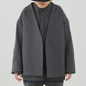 <img class='new_mark_img1' src='https://img.shop-pro.jp/img/new/icons14.gif' style='border:none;display:inline;margin:0px;padding:0px;width:auto;' /> washable wool jacket / charcoal / MOUN TEN.  2022AW