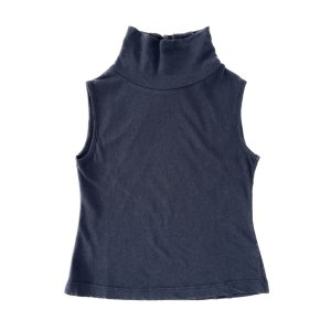 <img class='new_mark_img1' src='https://img.shop-pro.jp/img/new/icons20.gif' style='border:none;display:inline;margin:0px;padding:0px;width:auto;' />30%OFF sleeveless turtle top / ombre blue / LONGLIVETHEQUEEN 23aw
