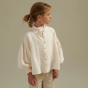 <img class='new_mark_img1' src='https://img.shop-pro.jp/img/new/icons20.gif' style='border:none;display:inline;margin:0px;padding:0px;width:auto;' />30%OFF linen blouse / almost white / LONGLIVETHEQUEEN 23aw