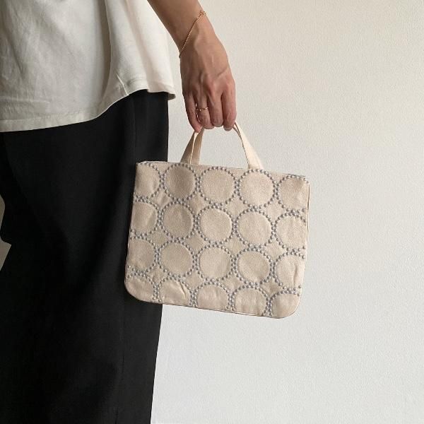 tambourine / mini bag light beige | ミナペルホネン(mina tambourine / mini bag light beige | ミナペルホネン(mina