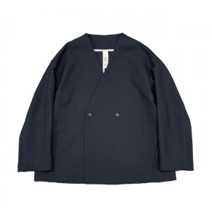 <img class='new_mark_img1' src='https://img.shop-pro.jp/img/new/icons14.gif' style='border:none;display:inline;margin:0px;padding:0px;width:auto;' />polyester canapa jacket navy / MOUN TEN.-ޥƥ24ss