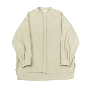 <img class='new_mark_img1' src='https://img.shop-pro.jp/img/new/icons14.gif' style='border:none;display:inline;margin:0px;padding:0px;width:auto;' />polyester canapa pocket shirts sand / MOUN TEN.-ޥƥ24ss