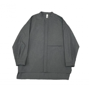 <img class='new_mark_img1' src='https://img.shop-pro.jp/img/new/icons14.gif' style='border:none;display:inline;margin:0px;padding:0px;width:auto;' />polyester canapa pocket shirts charcoal / MOUN TEN.-マウンテン24ss