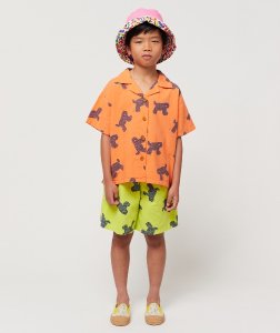 <img class='new_mark_img1' src='https://img.shop-pro.jp/img/new/icons14.gif' style='border:none;display:inline;margin:0px;padding:0px;width:auto;' />Big Cat all over woven shirt /  BOBO CHOSES 24ss