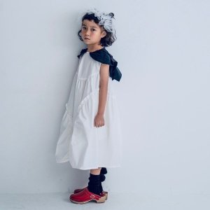 <img class='new_mark_img1' src='https://img.shop-pro.jp/img/new/icons14.gif' style='border:none;display:inline;margin:0px;padding:0px;width:auto;' />WHT/BLK BACK RIBBON SAILOR COLLAR
DRESS / White / ե󥭡 FRANKY GROW 24ss