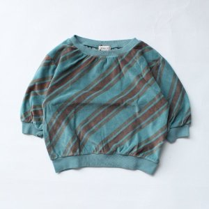 <img class='new_mark_img1' src='https://img.shop-pro.jp/img/new/icons14.gif' style='border:none;display:inline;margin:0px;padding:0px;width:auto;' />SS SWEATER  / mineral blue stripe / LONGLIVETHEQUEEN 24ss