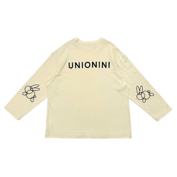 UNIONINI 24aw ロゴ ロングスリーブTシャツ | Yellow - microapartment