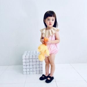 <img class='new_mark_img1' src='https://img.shop-pro.jp/img/new/icons14.gif' style='border:none;display:inline;margin:0px;padding:0px;width:auto;' />babyfrankygrow ե󥭡 / Pleats Collar Rompers Dyed BEIGE-PINK