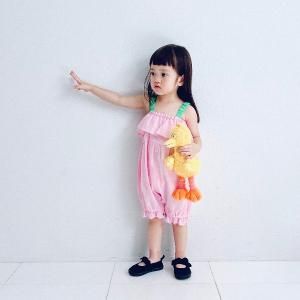 <img class='new_mark_img1' src='https://img.shop-pro.jp/img/new/icons14.gif' style='border:none;display:inline;margin:0px;padding:0px;width:auto;' />babyfrankygrow ե󥭡 / Frill All in One Dyed PINK-GREEN