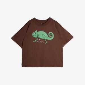 <img class='new_mark_img1' src='https://img.shop-pro.jp/img/new/icons14.gif' style='border:none;display:inline;margin:0px;padding:0px;width:auto;' />25SSminirodini ߥ˥ǥ /  LIZARD T-SHIRT  Brown