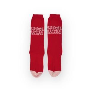 <img class='new_mark_img1' src='https://img.shop-pro.jp/img/new/icons14.gif' style='border:none;display:inline;margin:0px;padding:0px;width:auto;' />2025ssfrankygrow ե󥭡/ CONVEY THE WORDS SOCKS / RED