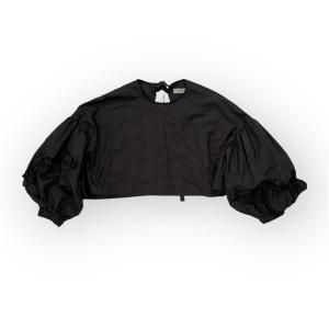 <img class='new_mark_img1' src='https://img.shop-pro.jp/img/new/icons14.gif' style='border:none;display:inline;margin:0px;padding:0px;width:auto;' />2025ssfrankygrow ե󥭡/ GURUGURU STITCH FRILL SLEEVES PULLOVER F2 / BLACK