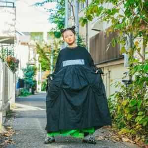 <img class='new_mark_img1' src='https://img.shop-pro.jp/img/new/icons14.gif' style='border:none;display:inline;margin:0px;padding:0px;width:auto;' />25ssFrankygrow ե󥭡 / GURUGURU STITCH DOCKING DRESS  F2/  BLACK