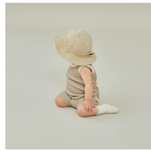 BabyMOUN TEN. ޥƥ / bicolor waffle tanktop Sand Ecru