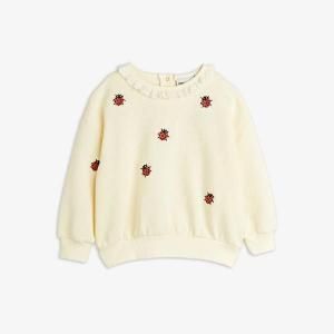 <img class='new_mark_img1' src='https://img.shop-pro.jp/img/new/icons14.gif' style='border:none;display:inline;margin:0px;padding:0px;width:auto;' />25SSminirodini ߥ˥ǥ / LADYBUG LACE SWEATSHIRT OFF WHITE