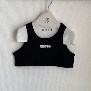 <img class='new_mark_img1' src='https://img.shop-pro.jp/img/new/icons14.gif' style='border:none;display:inline;margin:0px;padding:0px;width:auto;' />25ssGRIS BLACK ֥å / Rib short Tank tops Black
							