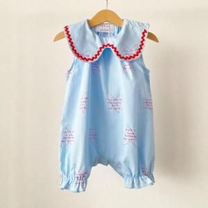 <img class='new_mark_img1' src='https://img.shop-pro.jp/img/new/icons14.gif' style='border:none;display:inline;margin:0px;padding:0px;width:auto;' />25ssfolkmade եᥤ / heart song rompers ٥ӡѡ sax bluered