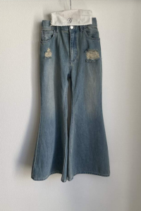 <img class='new_mark_img1' src='https://img.shop-pro.jp/img/new/icons14.gif' style='border:none;display:inline;margin:0px;padding:0px;width:auto;' />25awGRIS  / Denim Flare pants LIGHT BLUE