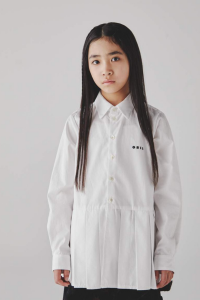 <img class='new_mark_img1' src='https://img.shop-pro.jp/img/new/icons14.gif' style='border:none;display:inline;margin:0px;padding:0px;width:auto;' />25awGRIS  / Hem pleated shirt  WHITE