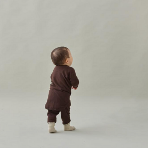 BabyMOUN TEN. ޥƥ / wool rib longsleeve chocolate