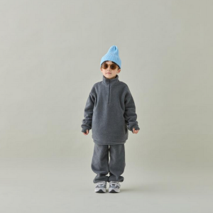 <img class='new_mark_img1' src='https://img.shop-pro.jp/img/new/icons14.gif' style='border:none;display:inline;margin:0px;padding:0px;width:auto;' />25AWMOUN TEN. ޥƥ / melange fleece half zip charcoal