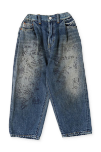 <img class='new_mark_img1' src='https://img.shop-pro.jp/img/new/icons14.gif' style='border:none;display:inline;margin:0px;padding:0px;width:auto;' />25awDENIM DUNGAREE ǥ˥ॢɥ󥬥꡼  / Air Denim Scribble Easy Pants