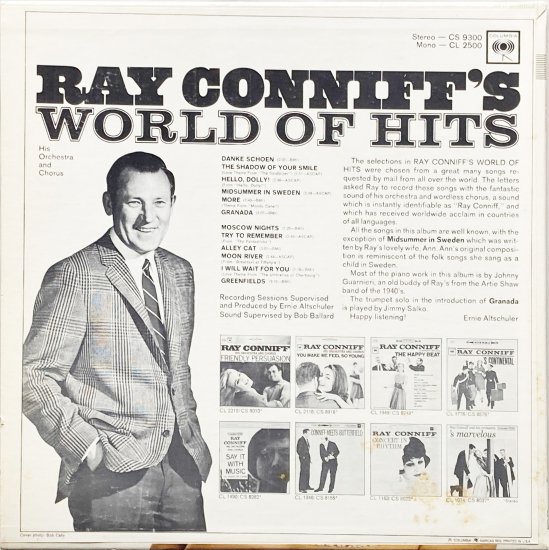 Ray Conniff With His Orchestra And Chorus/レイ・コニフ/Ray Conniff's World Of  Hits | アナログレコード 販売・通販【TURN ON】