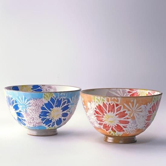 花更紗 飯碗 | 波佐見焼 - 梅陶器