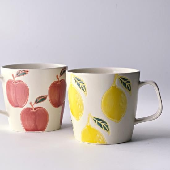 フレッシュレモン・りんご | マグカップ - 梅陶器