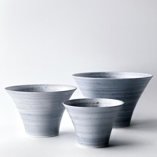 いれこ鉢ラスターグレー 波佐見焼