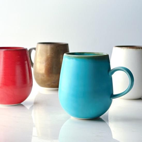 ボルドーマグ |ワイングラス型マグカップ|波佐見焼 - 梅陶器