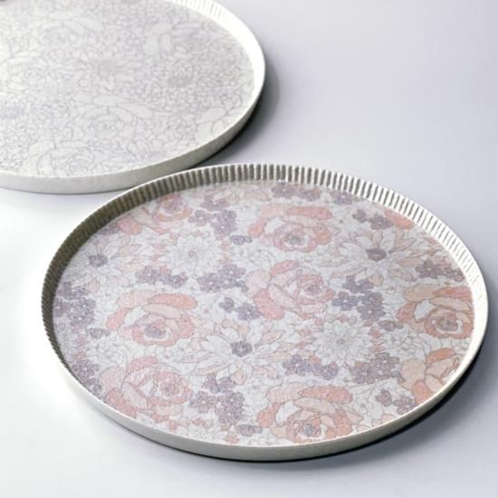 新品 有田焼 一珍 メイン皿 四角皿 皿 プレート 波佐見焼 花柄 青 ラスター