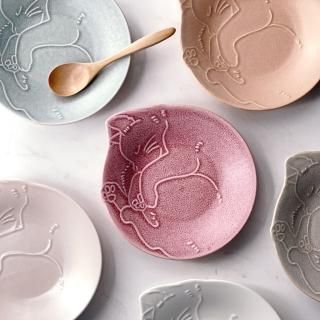 猫との日常 豆皿 | 可愛い食卓の仲間 - 梅陶器