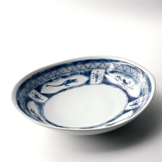 江戸っ子恐竜 水竜 楕円深皿 | 日本の伝統的な文様と恐竜が